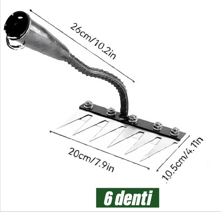 rastrello da diserbo